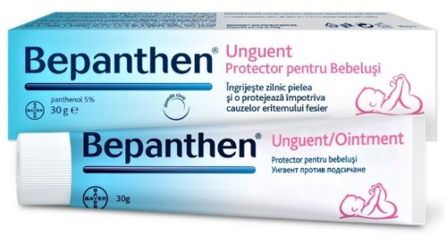 Bepanthen unguent - 30 grame - ingrijeste si protejeaza pielea impotriva iritatiilor de scutec