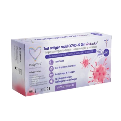 EasyCare test antigen rapid Covid-19 2 in 1 nazofaringian - 1 kit