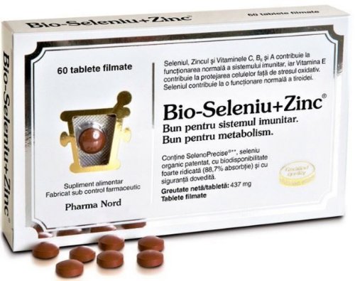 Pharma Nord Bio-Seleniu+Zinc - 60 Tablete Filmate