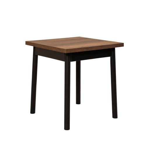 Masă Oliver Kare - Black Barok Dining Table, Negru, 77x70x70 cm