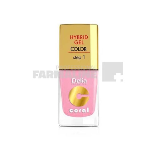 Delia Coral Hybrid Gel Color step 1 Lac unghii 24