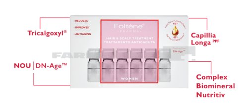 Foltene Kit Tratament impotriva caderii parului 12 fiole + Sampon intaritor pentru femei 200 ml