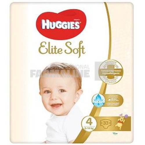 Huggies Elite Soft nr. 4 ( 8 -14 kg) 33 bucati