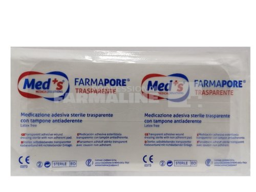 Med's FarmaPore Plasture transparent cu corp absorbant 10 cm x 20 cm