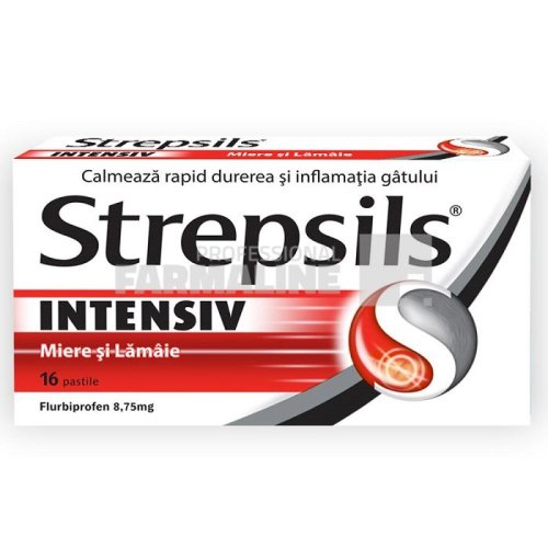 Strepsils Intensiv miere si lamaie 8,75 mg 16 comprimate
