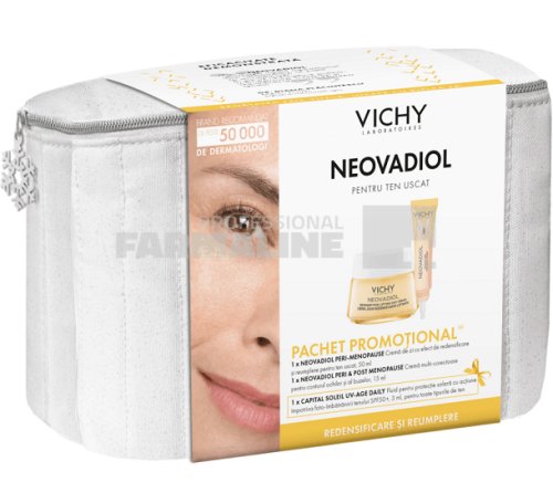 Vichy Trusa Neovadiol Peri-Menopause Crema de zi cu efect de redensificare ten uscat 50 ml + Vichy Crema multi-corectoare 15 ml