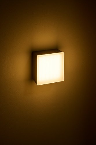 Plafoniera LED 12W de exterior Zelda Square SCHRACK antracit lumina calda IP54
