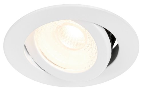 Spot LED dimabil 8W Punto Schrack rotund orientabil alb 80mm 36 grade IP65 IP20