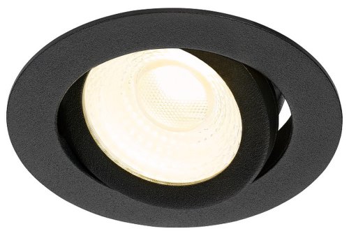 Spot LED dimabil 8W Punto Schrack rotund orientabil negru 80mm 36 grade IP65 IP20