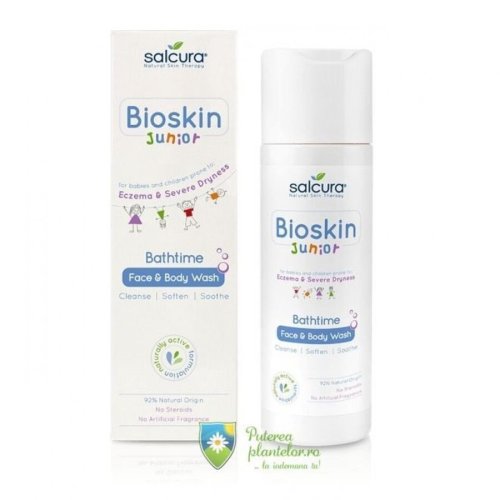 Gel dus Bioskin Junior bebelusi si copii piele uscata cu eczeme 200 ml