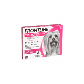 Frontline Tri-Act Spot-On, XS 2-5 kg, 3 pipete