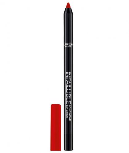 Creion de buze L Oreal Paris Infaillible Lip Liner 105 Red Fiction, 7 g