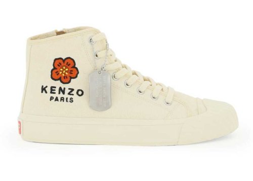 Kenzo 'Kenzoschool' Hi-Top Sneakers CREAM