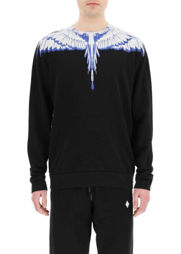 Marcelo Burlon Wings Sweatshirt BLACK WHITE