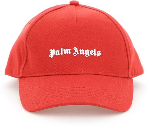 Palm Angels Logoed Baseball Cap RED SILVER
