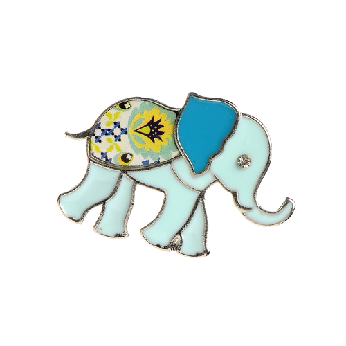 Brosa, elefant bleu