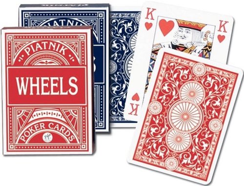 Carti de joc Poker Wheels Red Blue