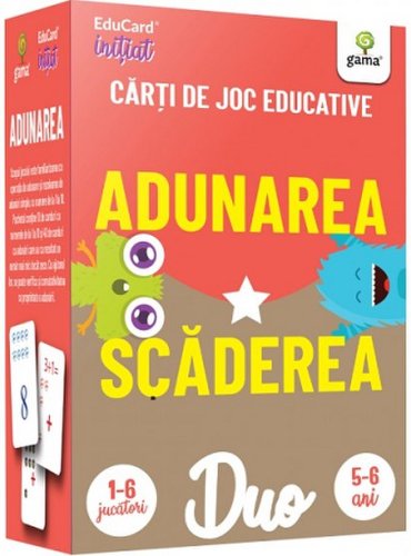 DuoCard - Carti de joc educative - Adunarea Scaderea