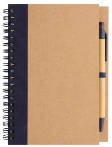 Xd Collection - Set carnet si pix - kraft spiral notebook with pen blue