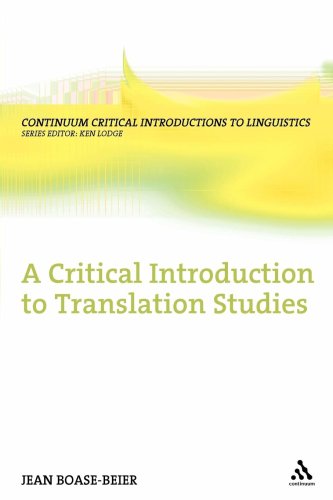 A Critical Introduction to Translation Studies | Jean Boase-Beier