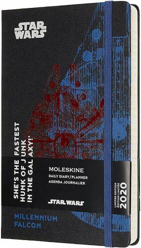 Agenda 2020 - Moleskine Limited Edition Star Wars 12-Month Daily Notebook Planner - Millennium Falcon, Large, Hard cover | Moleskine