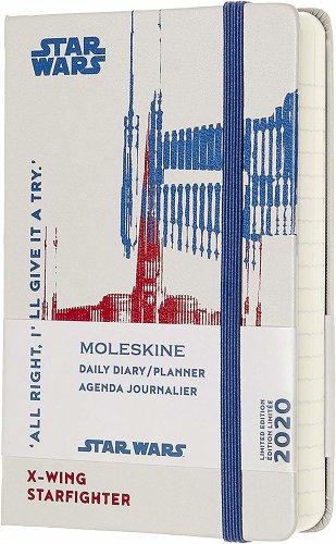 Agenda 2020 - Moleskine Limited Edition Star Wars 12-Month Daily Notebook Planner - X-Wing, Pocket, Hard cover | Moleskine