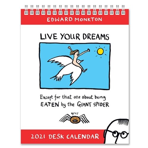 Calendar 2021 - Desk Easel - Edward Monkton - Live Your Dreams | Portico Designs