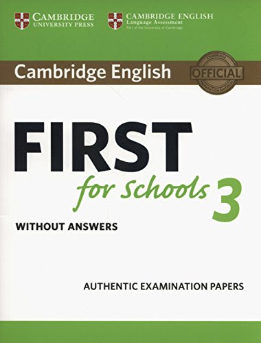 Cambridge English First for Schools 3 Student's Book without Answers | 