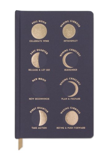Carnet - Charcoal Moon Phases - Matte Satin Bookcloth | DesignWorks Ink