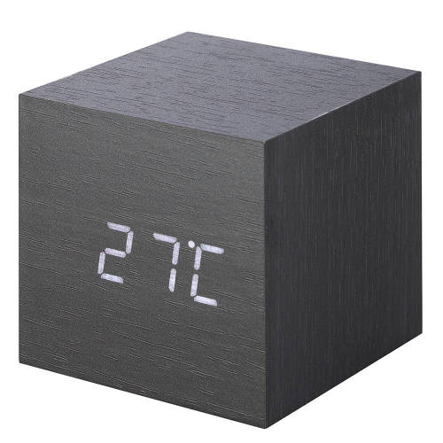 Ceas cu alarma - cube black click clock | Gingko