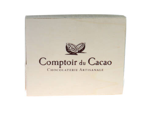 Ciocolata neagra - Coffret Praline Feuillete Noir (200 g) | Comptoir du Cacao