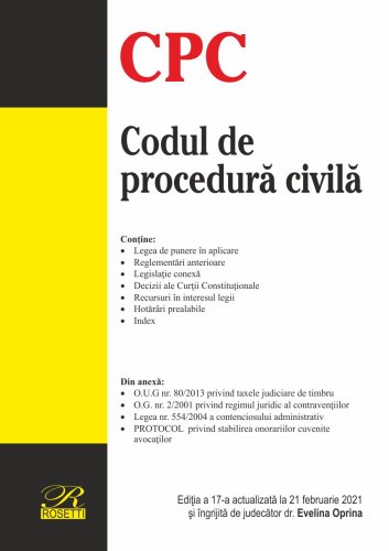 Codul de procedura civila - 21 Februarie 2021 | 