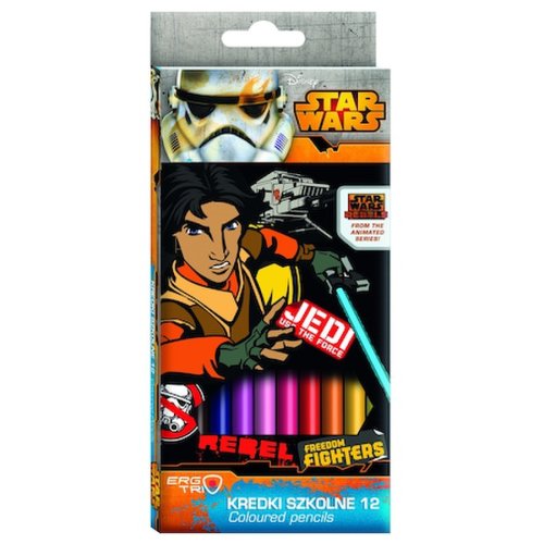 Creioane colorate - Star Wars Rebels, 12 culori | Starpak