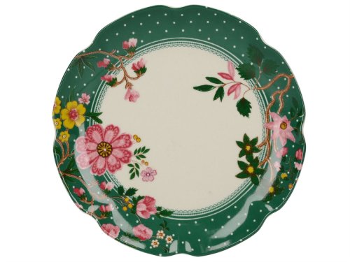 Farfurie-Katie Alice - Eastern Flora Canape Plate Green | Creative Tops