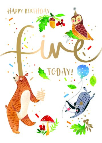 Felicitare - Boy - Five Today! | Ling Design