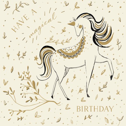 Felicitare - Have a Magical Birthday - Unicorn | Ling Design