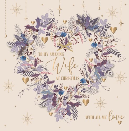 Felicitare - Ruby Solstice - Wife - Foliage Heart | Ling Design