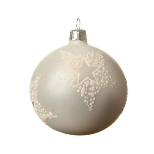 Glob decorativ - Shiny Star - Dots - Winter White | Kaemingk