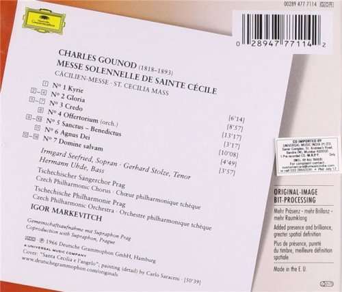 Gounod: Messe solennelle de Sainte Cecile | Igor Markevitch, Hermann Uhde, Gerhard Stolze, Irmgard Seefried