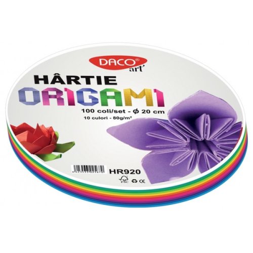 Hartie Origami 20 cm - Rotunda | Daco