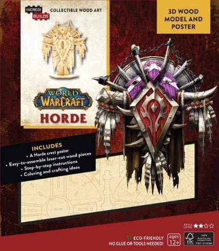 IncrediBuilds: World of Warcraft: Horde 3D Wood Model and Poster | 