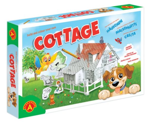 Joc creativ de asamblat si colorat - Cottage & The Dog | Alexander Toys