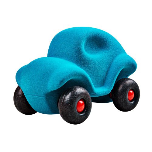 Jucarie din cauciuc - Little Car - Turquoise | Rubbabu