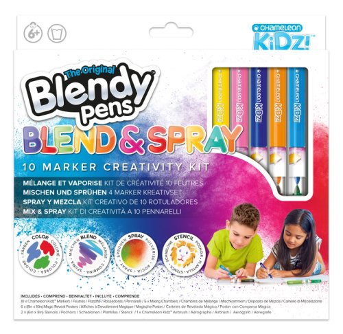 Kit creativ 10 culori - Blend and Spray | Chameleon Pens