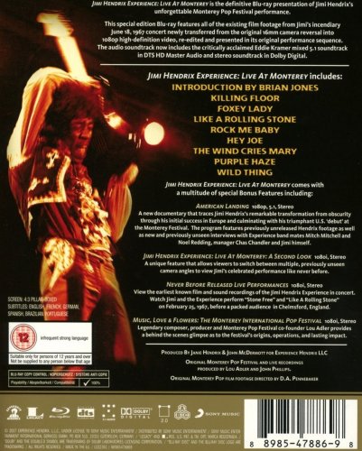 Live At Monterey - Blu-Ray Disc | The Jimi Hendrix Experience
