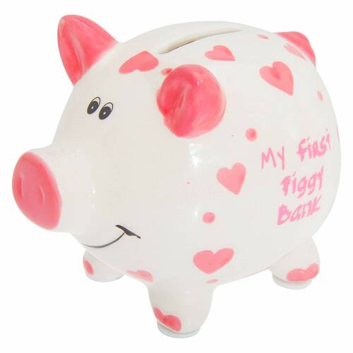 Pusculita - first piggy bank - pink | lesser & pavey