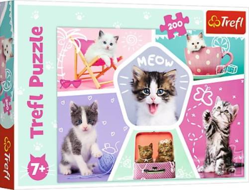 Puzzle 200 piese - Cats | Trefl