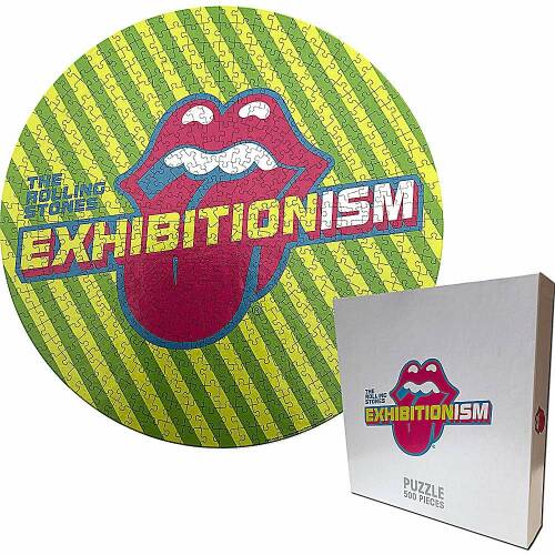 Puzzle 500 piese - The Rolling Stones - Exhibitionism Round | Rockoff ​