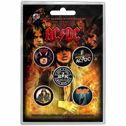 Set 5 insigne - ACDC - Highway To Hell | Rock Off