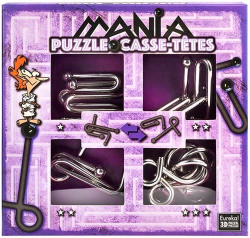 Set de 4 Puzzle-uri 3D - Mania Casse-Tetes - Purple | Eureka